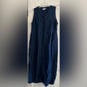 Kiko Navy Sleeveless Maxi Dress